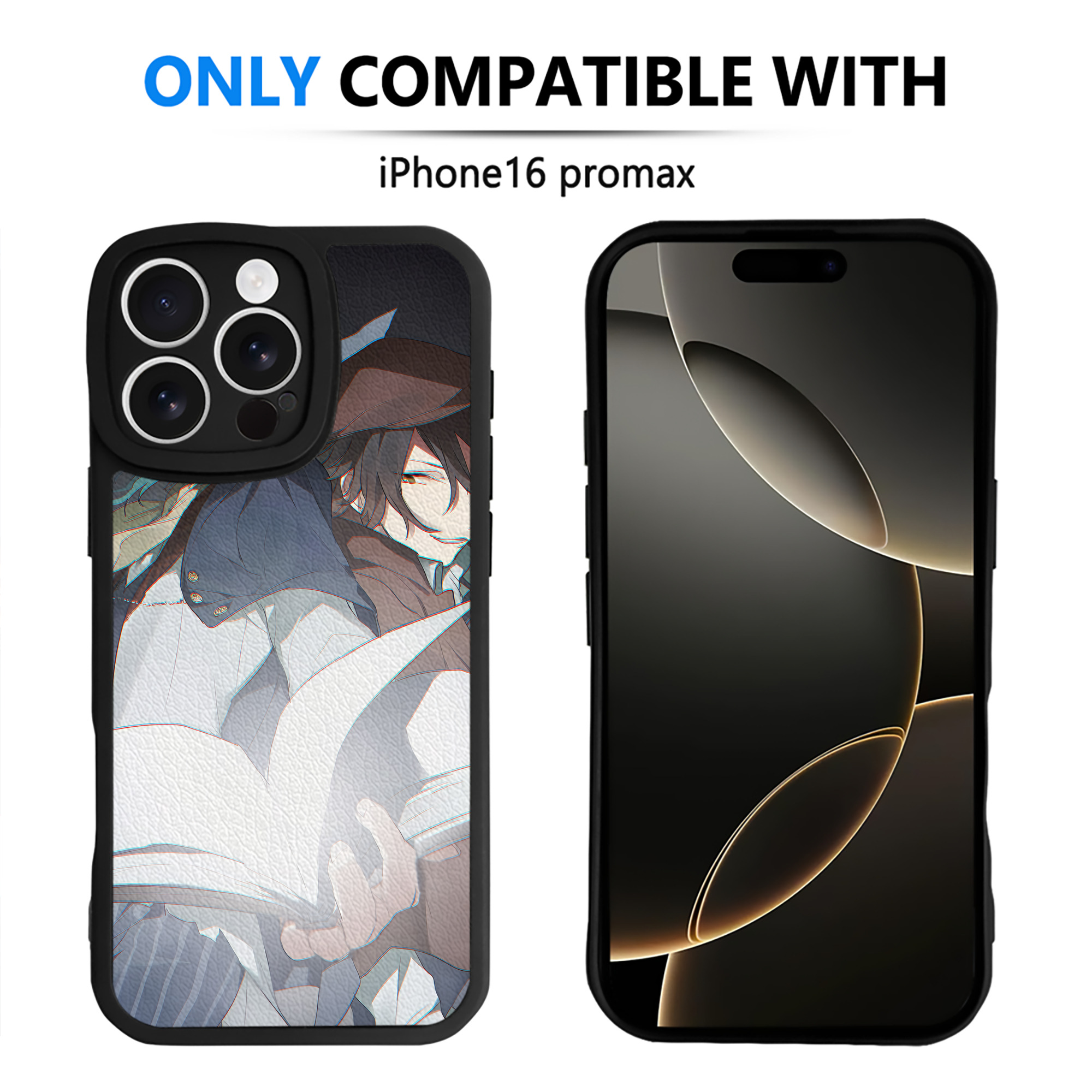 （画像用） 文豪ストレイドッグス Bungo Stray Dogs 【iPhone 16シリーズ対応】シリコンスマホケース（レザー調） 材質：シリコン